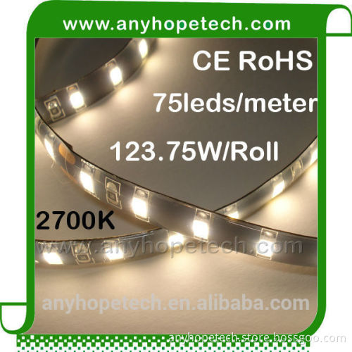 New decorative waterproof 75leds led strip 5730